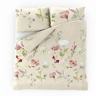 Kvalitex Delux 140 × 200, 70 × 90 cm Botanice cream - Bed Linen