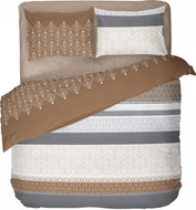 Kvalitex Delux 200 × 200, 70 × 90 cm Lara hnědá - Bed Linen
