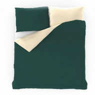 Kvalitex extended Luxury Collection 1+2, 240 × 220, 70 × 90 cm dark green / cream - Bed Linen