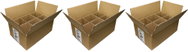 LAALU Set of 3 boxes for 6 ornaments with grid - 30 × 20 × 12 cm - Storage Box