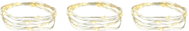 LAALU LED wire silver 3 m with timer, warm white 3 pcs - Light Chain