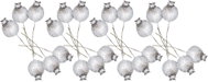 LAALU Silver arrow with sparkle, 9,5 cm, set of 24 - Christmas Decoration