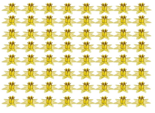 LAALU Set of 64 candle sconces gold star - Christmas Decoration - Main image
