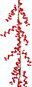 Garland LAALU Garland with berries and twigs red 180 cm - Girlanda