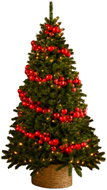 LAALU Decorated Christmas Tree with 240 Ornaments, Royal Red II - Christmas Tree