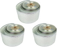 LAALU Set of 3 ribbons: silver ribbons with glossy pattern 6 × 1000 cm - Ribbon