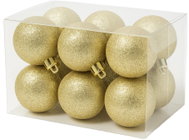 LAALU Set of 12 Decorations: Gold Ornaments Mix 4cm - Christmas Ornaments