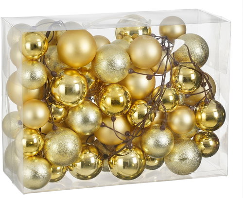 LAALU ROYAL GOLD ornament set for 120–210cm trees - Christmas Ornaments - Main image