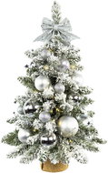 LAALU Decorated tree silver christmas 60 cm with led light - Christmas Tree