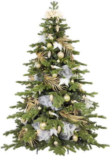 LAALU Decorated tree Velvet Delight II 150 cm green - Christmas Tree - Main image