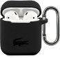 Lacoste Liquid Silicone Glossy Printing Logo Case for Apple Airpods 1/2 Black - Headphone Case