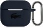 Lacoste Liquid Silicone Glossy Printing Logo puzdro pre Apple Airpods 3 Navy - Puzdro na slúchadlá