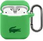 Lacoste Liquid Silicone Glossy Printing Logo Case for Apple Airpods 1/2 Green - Headphone Case