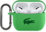 Lacoste Liquid Silicone Glossy Printing Logo puzdro pre Apple Airpods Pro Green - Puzdro na slúchadlá