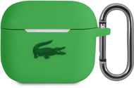 Lacoste Liquid Silicone Glossy Printing Logo puzdro pre Apple Airpods 3 Green - Puzdro na slúchadlá