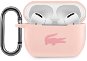 Lacoste Liquid Silicone Glossy Printing Logo puzdro pre Apple Airpods Pro Pink - Puzdro na slúchadlá