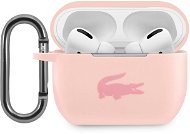 Lacoste Liquid Silicone Glossy Printing Logo Apple Airpods Pro Pink tok - Fülhallgató tok