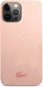 Lacoste Liquid Silicone Glossy Printing Logo Cover for Apple iPhone 13 Pro Pink - Phone Cover