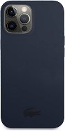 Lacoste Liquid Silicone Glossy Printing Logo Tok az Apple iPhone 13 Pro készülékhez - Navy - Telefon tok