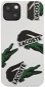 Lacoste Liquid Silicone Allover Pattern Cover for Apple iPhone 13 White - Phone Cover