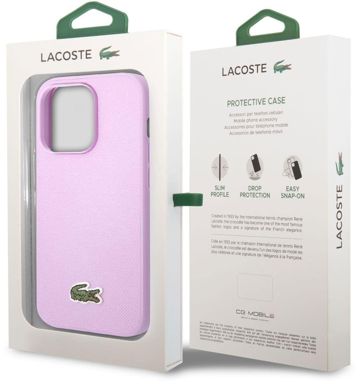 Lacoste Iconic Petit Pique Logo Back Cover for iPhone 14 Pro Max