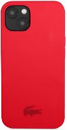 Lacoste Liquid Silicone Glossy Printing Logo Tok az Apple iPhone 13 mini készülékhez - Red - Telefon tok