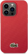 Lacoste Iconic Petit Pique Logo iPhone 14 Pro Max piros hátlap tok - Telefon tok