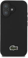 Lacoste Iconic Petit Pique Woven Logo MagSafe Back Cover für das iPhone 16 Plus Black - Handyhülle