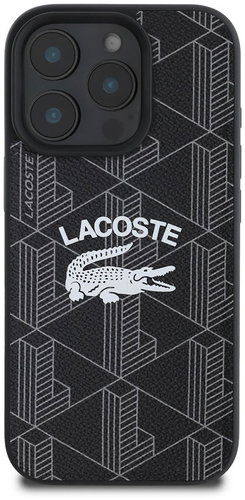 Lacoste Blend Monogram MagSafe iPhone 16 Pro Black tok - Telefon tok - Fő fotó
