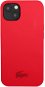 Lacoste Liquid Silicone Glossy Printing Logo Tok az Apple iPhone 13 készülékhez - Red - Telefon tok