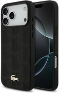 Lacoste PU Nomogramme Gold Logo MagSafe Zadní Kryt pro iPhone 17 Pro Max Black - Kryt na mobil
