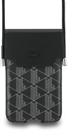 Lacoste PVC Blend Monogram Metal Logo Phone Pocket XL Black - Phone Case