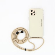 La Coque Francaise Nina Rope strap beige  - Phone Lanyard