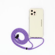 La Coque Francaise Lilou Rope purple and grey  - Phone Lanyard