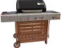 Landmann Gas Grill TRITON 4.1 PTS, Black, with Wooden Trolley (15,0 kW), 12202 - Grill