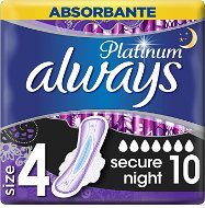 ALWAYS Platinum Secure Night 10 ks - Menstruační vložky