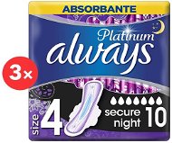 ALWAYS Platinum Secure Night 3×10 pcs - Sanitary Pads