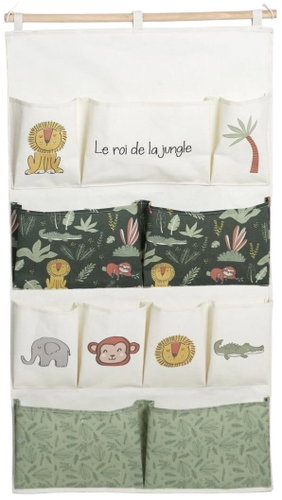 LA FACTORY Hanging toy organiser The King of the Jungle, 110 × 60 cm - Organiser - Main image