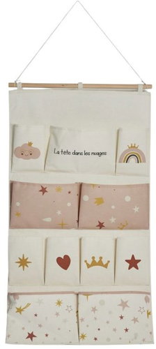 LA FACTORY Hanging toy organiser Head in the Clouds, 110 × 60 cm - Organiser - Main image