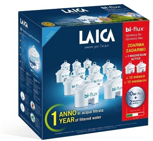 LAICA Replacement Bi-flux filters, 10pcs + 2pcs Magnesium-active - Filter  Cartridge