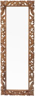 LAKŠMI Retro mirror 60 × 170 cm hand carved mango wood - Mango Natural - Mirror