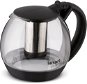 LAMART LT7058 KETTLE GLASS 2L BLACK BULB - Teapot