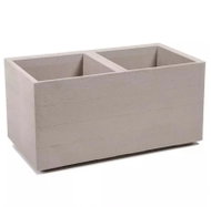 Lamela Flowerpot Karo Eco Coffee plate, latte, 800 × 400 × 400 mm - Flower Pot