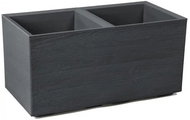 Lamela Flower pot Karo Eco Coffee plate, anthracite, 800 × 400 × 400 mm - Flower Pot