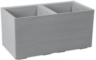 Lamela Flower pot Karo Eco Coffee plate, grey, 800 × 400 × 400 mm - Flower Pot