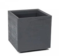 Lamela Flower pot Karo Eco Coffee plate, anthracite, 400 × 400 × 400 mm - Flower Pot