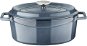 LAVA METAL Oval Cast Iron Pot 29cm - Grey Majolica - Pot