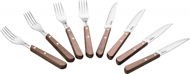 Lamart Walnut LT2062 8-Piece Steak Cutlery Set - Cutlery Set