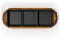 LAVA METAL TRIO liatinový pekáčik s dreveným podstavcom – 12 × 33 cm - Pekáč