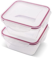 Lamart LT6060 Set of 2 × 0,6 l CLIP square bowls - Food Container Set
